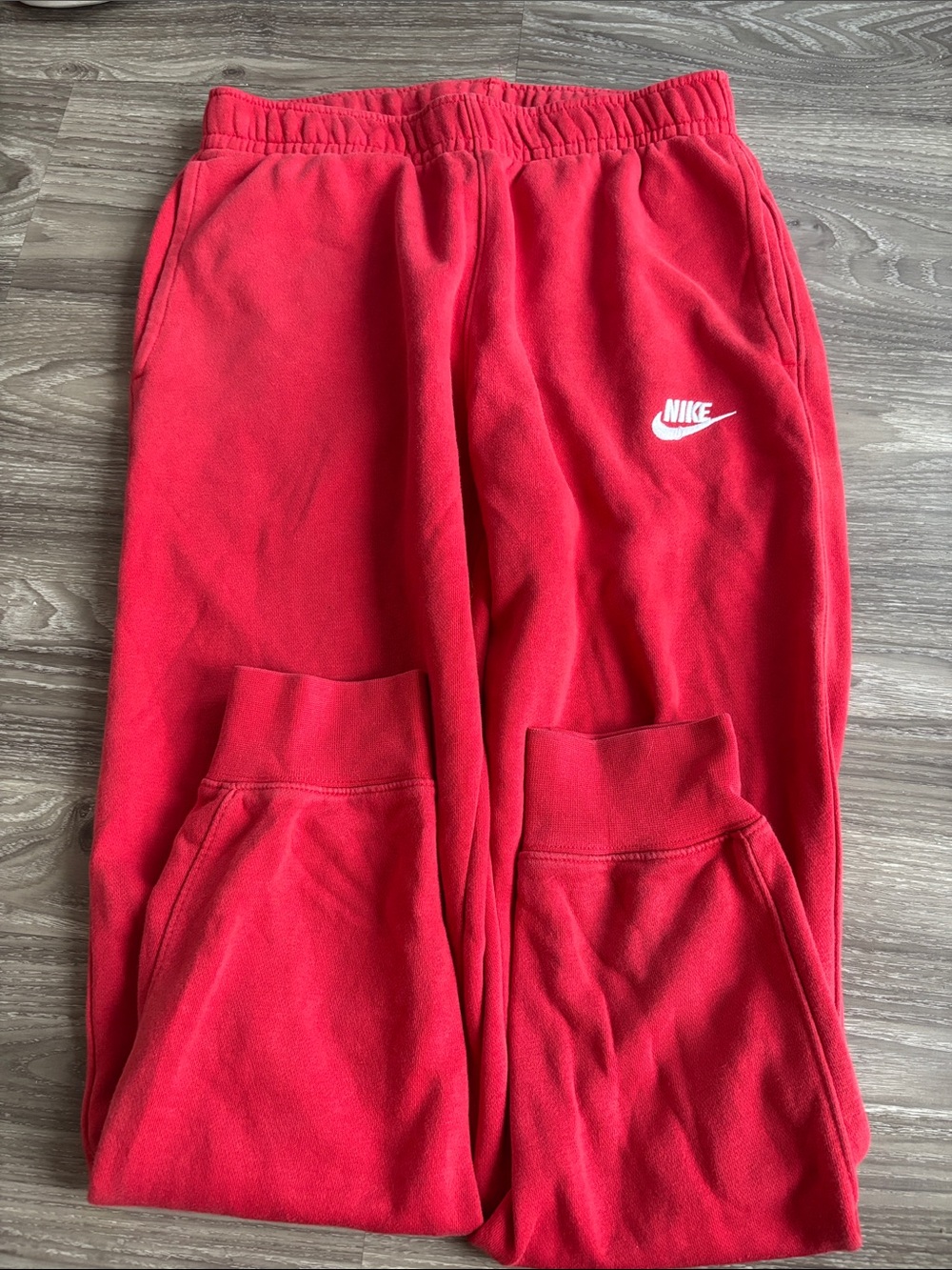 Nike Bright Red Fleece Joggers